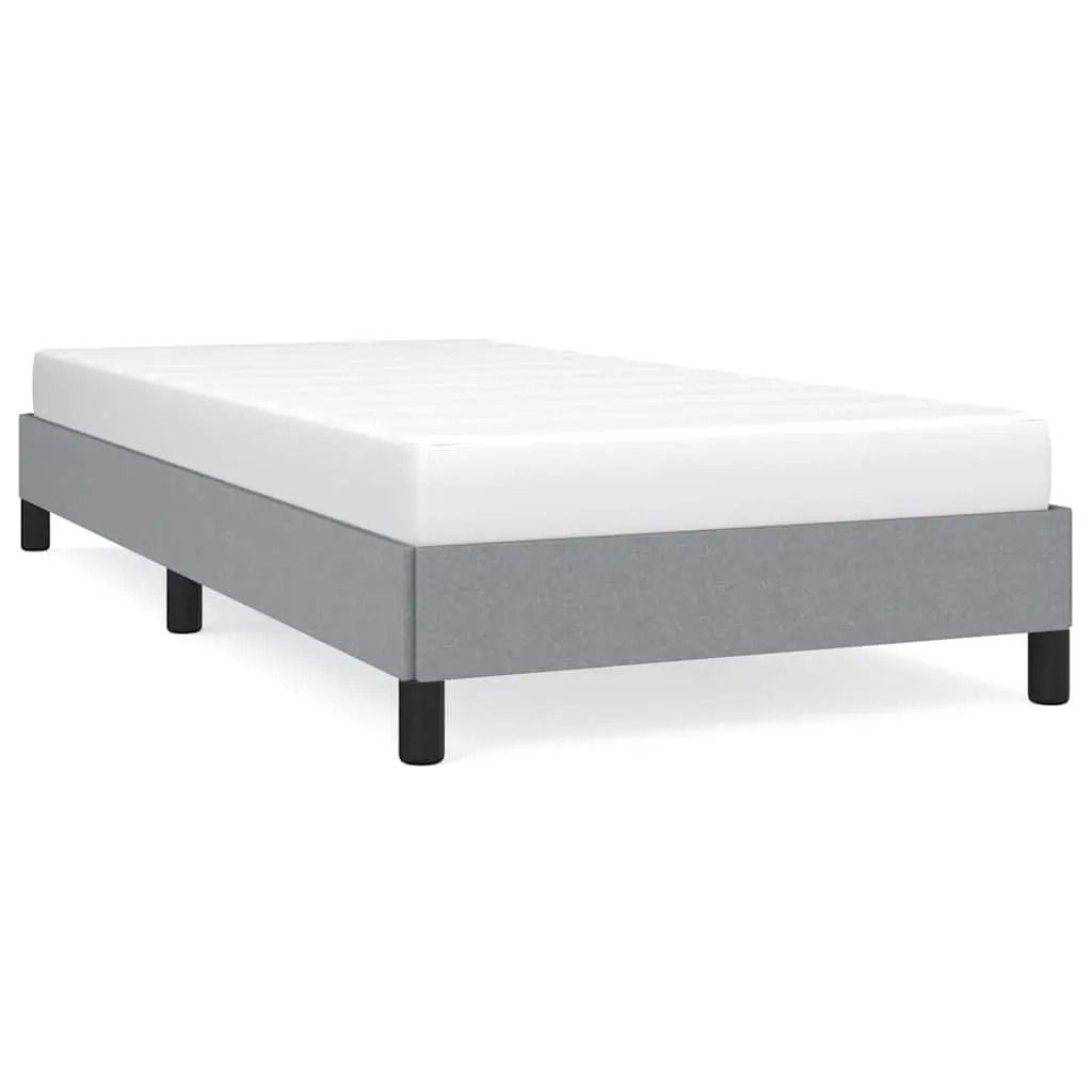 vidaXL Bed Frame Upholstered Platform Bed with Wooden Slats Support Fabric 3016037