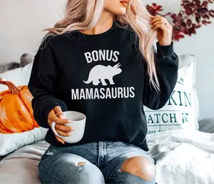 Bonus MamaSaurus Sweatshirts, Dinosaur StepMom Sweatshirt, Step Mom Sweaters, Step Mommy Sweater, Mother's Day Gift, Mens Womens Unisex
