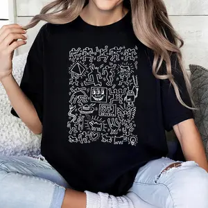 NY POP ART UT Graphic T-Shirt Keith Haring