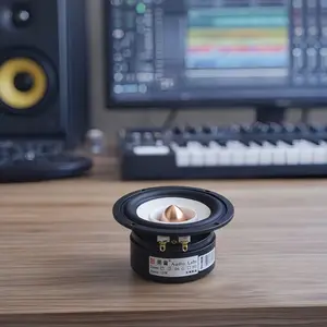 High-End Fabric Edge Full Range Speaker Driver, Integrated Tweeter & Woofer, Bullet-Shaped Cone Design, Ideal Monitor Speaker Solution