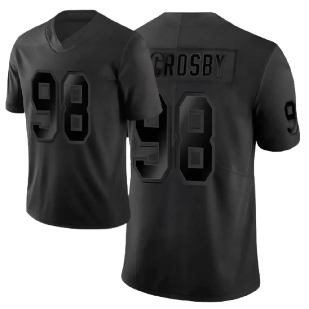 Full Print Crosby #98 Black Jersey Shirt, America Football Jersey, Sport Clothing, Football Uniform, Jersey For Football Fans, Gift for him