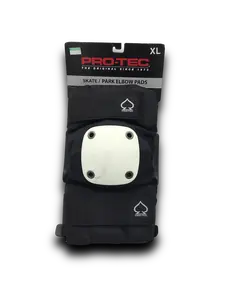 PROTEC | Skate / Park Elbow Pads| White Cap - XL