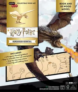 IncrediBuilds: Harry Potter: Hungarian Horntail Book and 3D Wood Model