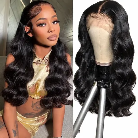 [$49=18 Inch human hair wig] 18 Inch 13x4 Body wave&Straight&Deep wave Lace Front Wigs Human Hair Pre Plucked HD Lace Frontal Wigs Brazilian Human Hair 180 Density Human Hair Wig with BabyHair Wig
