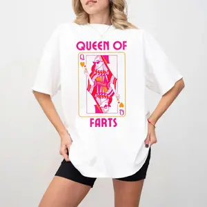 Queen Of Farts T Shirt, Funny Joke Tee, Inappropriate Fart Shirt, Prank Gift For Her, Embarrassing Humor Shirt, Unisex Short Sleeve Tee