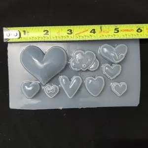Mini Hearts Themed Plastic Mold