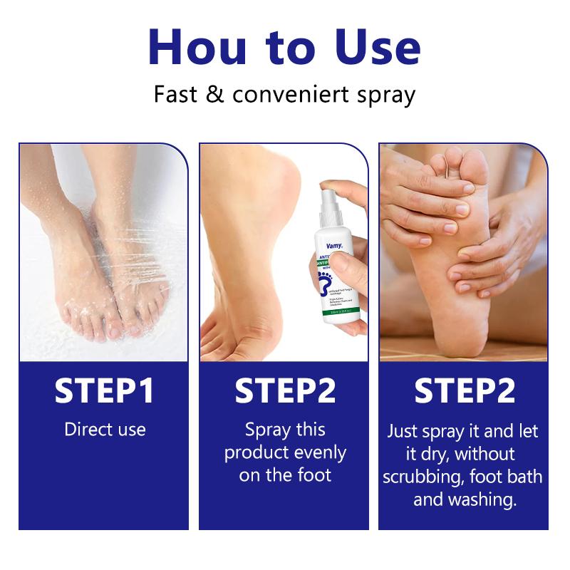 Vamy Antifungal Foot Spray with Tea Tree Oil & Oregano Leaf – 3.38 fl oz (100ml) | Clinically Tested for Athlete’s Foot (Tinea Pedis) | Fights Odor & Fungus | Long-Lasting Protection Gentle Antioxidant Antimicrobial Antibacterial relief