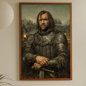 Sandor "The Hound" Clegane Poster The Hound Mona Lisa Retro GOT Poster