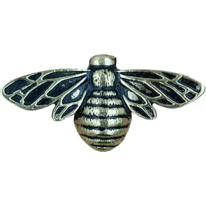 Antique Solid Brass Bee Door Knocker, 6.3 Inches Wide, 3.5 Inches Tall Decorative Door Hardware