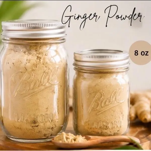 Premium Ginger Powder - Natural Ground Ginger Spice (8 oz / 16 oz)
