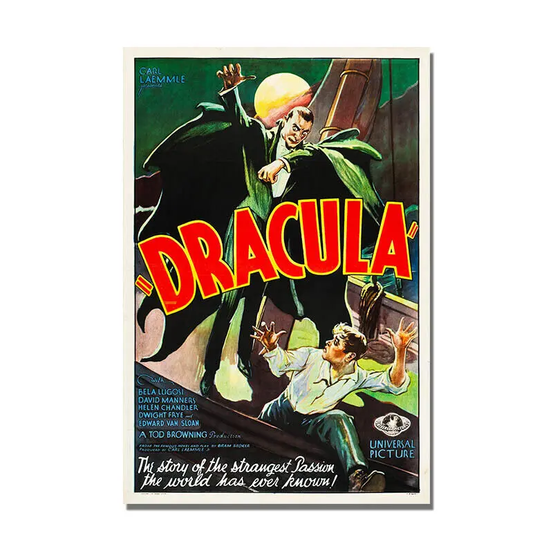 Dracula 1931 Movie Vintage Poster Classic Film Wall Art Painting HD Print