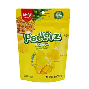 Chewy Pineapple Gummies - 6oz Snack Candy, Soft Sweet Candy Treat