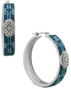 Lainey Wilson Women's Beaded Hoop Earrings - 37G00140