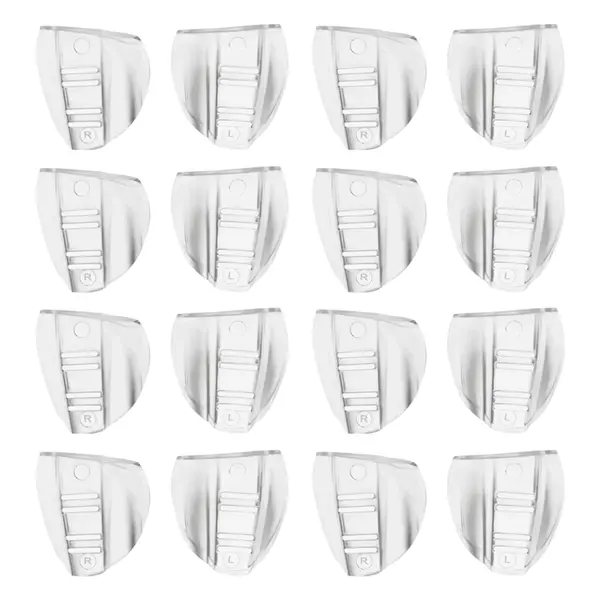 8 Pairs Side Shields, Universal Clear Safety Glasses Side Shield Protection for Small to Medium Eyeglasses