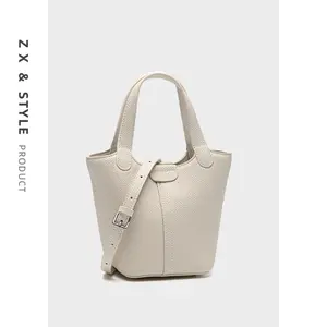 ZX & STYLE Women's Leather Wallet and Handbag Soft Leather Shoulder Bag Top Magnetic Buckle with Adjustable Strap Satchel Purses