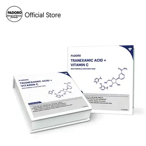 PADORO Tranexamic Acid Serum, Evens out skin tone, contains golden Vitamin C to improve skin tone, anti-aging, suitable for all skin types, skincare, repairs and soothes, reduces wrinkles, moisturizes. A great holiday gift.