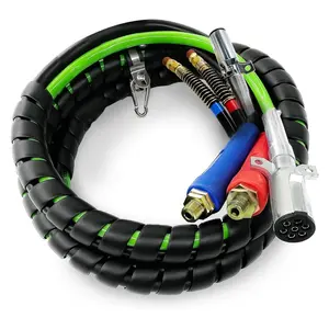 3-in-1 Semi Truck Air Line Kit | Air Hoses & 7-Way ABS Power Cable