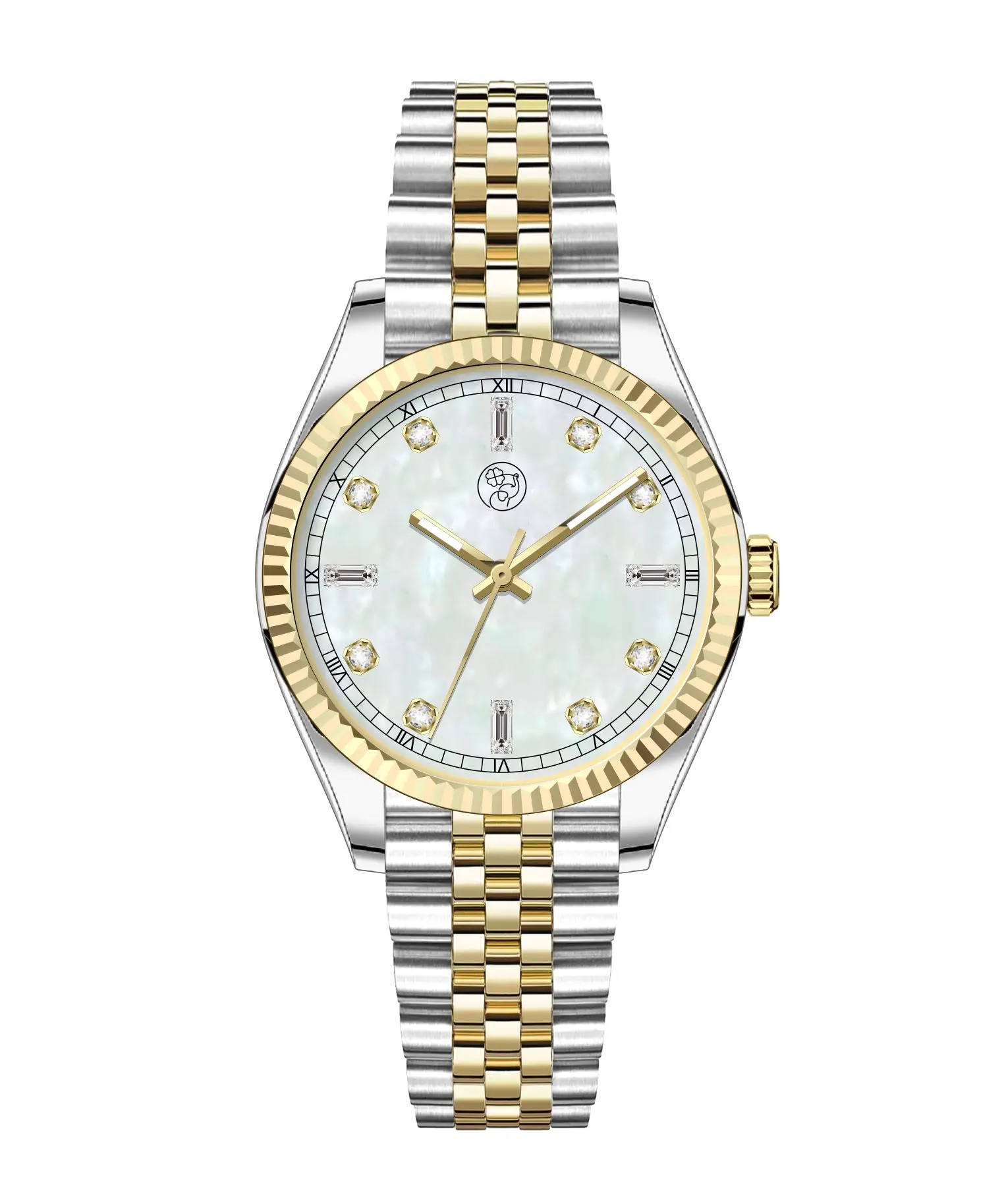 RJ Royalty So Saint Barths Mother of Pearl Watch Two Tone 38MM