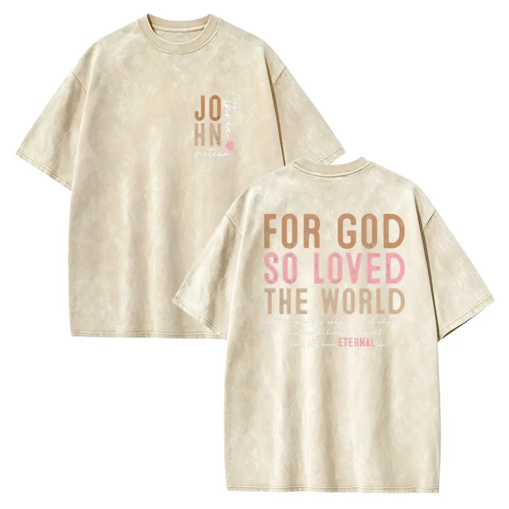 Washed T-shirt-Apricot