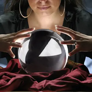 Giant 150mm Crystal Ball With Base, Clear Crystal Ball For Magic, Photography, Lens Ball, Decoration, Feng Shui, Perfect Halloween Valentine'S Day Gift And Home Decoration, 60/80/100/150mm