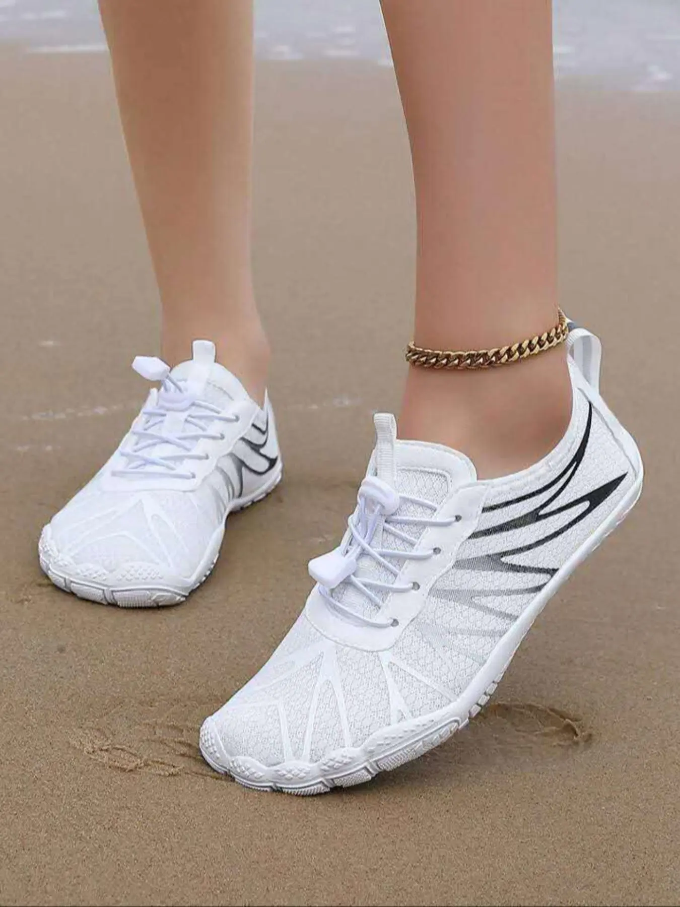 Unisex Ombre Color Design Sports Shoes, Casual Comfortable Breathable Quick Drying Swimming Beach Shoes, Fashionable Shoes for Outdoor Activities, Lightweight Swim Shoes, Sporty Water Shoes, Water Shoes, Water Footwear