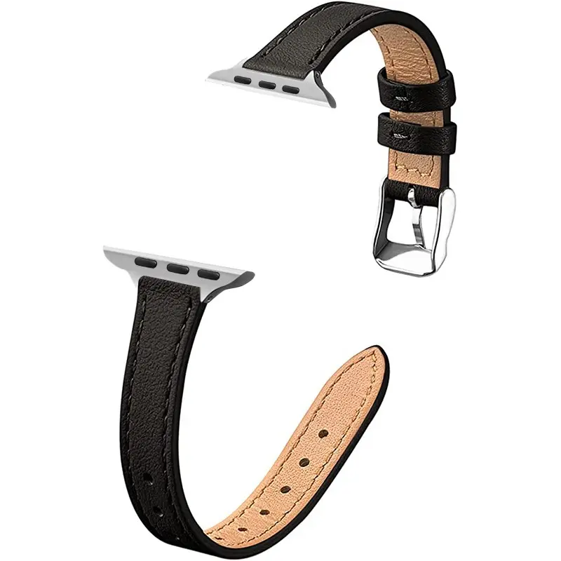 14mm Ultra-Thin Watch Band Smart Watch Straps for Apple Watch 38/40/41/42/44/45/49mm, Compatible with Apple Watch Ultra Series, Stylish Comfortable Design for Daily Use, Leather Watch Strap, Smartwatch Accessories, Wearable Accessories