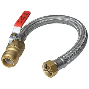 Sharkbite 4426235 0.75 in. Push Fit x 0.75 in. FIP 18 in. Stainless Steel Supply Line