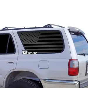 Precut Window American Flag Vinyl Decal Stickers Fits Toyota 4Runner 2003-2009