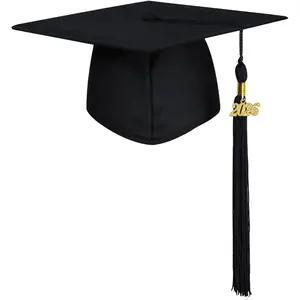 GraduatePro Matte Graduation Cap with 2026 Tassel for Adults High School and Bachelor Master 12 Colors