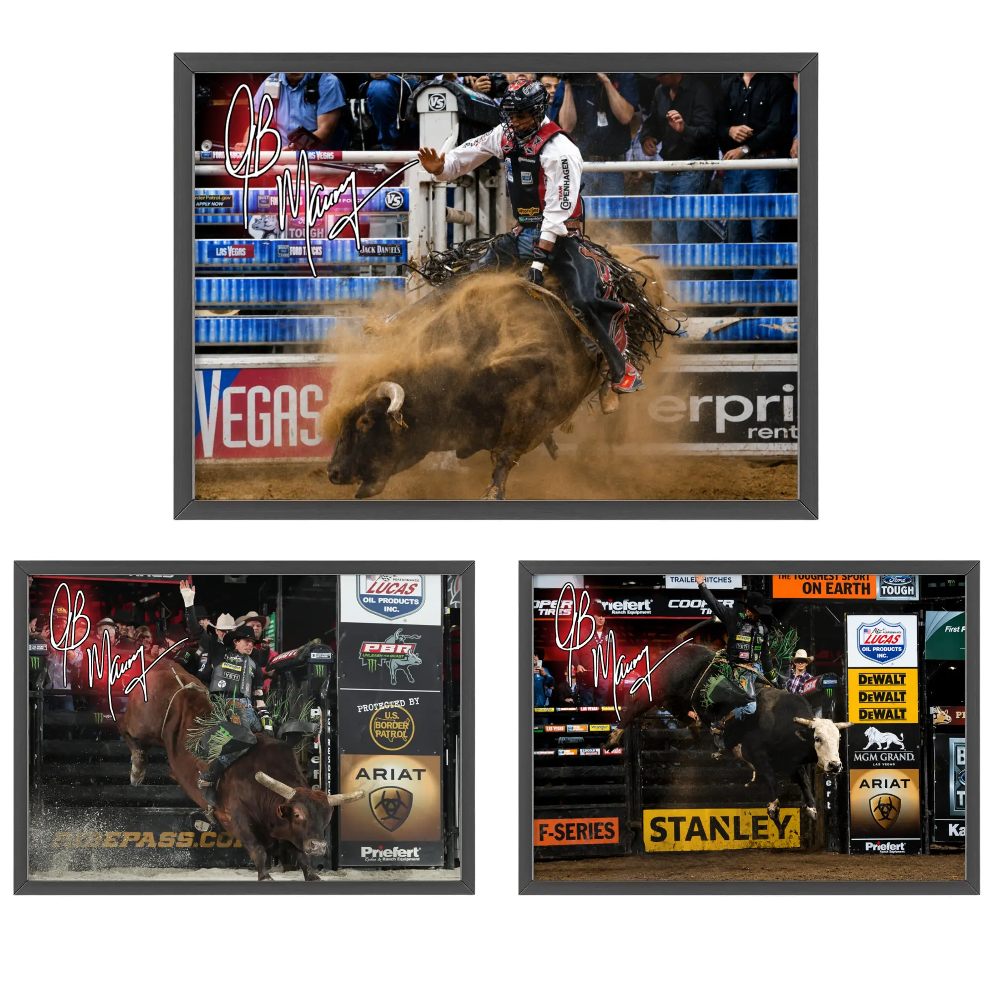 [NO FRAME] JB Mauney Rodeo Poster, PBR Rodeo World Champion Poster, Western Country Home Decor, Gift for Cowboy Fan