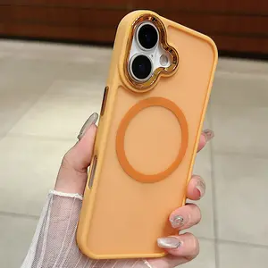 Magnetic for iPhone 17, 16, 15, 14, 13, 12, 11, Case (Compatible with MagSafe) (Military Grade Drop Protection) Slim Translucent Matte Shockproof with Anti-Fingerprint Protective Phone Case Casing