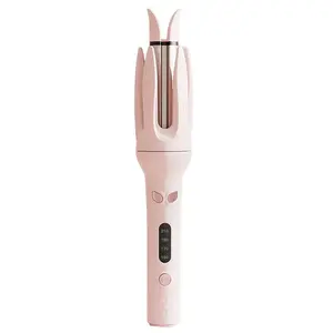 Electric Automatic Hair Curling Iron, 28mm Negative Ion Rotating Curling Wand, 4 Modes 4-speed Adjustable Temperature LED Screen, Fully Automatic Lazy Hair Curler, Large Curling No Damage Hair Styling Tool for Home Salon Women
