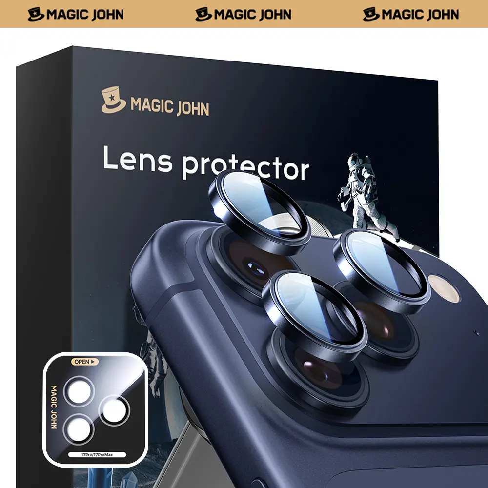 MAGIC JOHN iPhone Ultra Camera Lens Protector 99 Percent Transmittance Original Photo Quality Easy Installation Scratch Resistant MAGIC JOHN iPhone Ultra Camera Lens Protector 99 Percent Transmittance Original Photo Quality Easy Installation Scratch Resistant