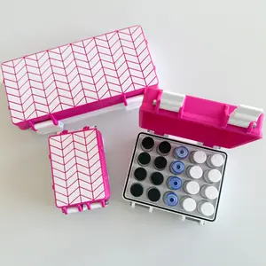 Chevron Patterned Peptides Storage Case 3mL vials 3 Sizes 36 20 11 Organiser