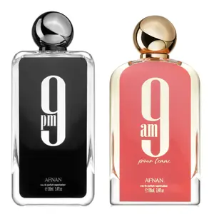 9AM Pour Femme & 9PM - by AFNAN perfumes 3.4oz(100ml)_(2PC GIFT SET) Fragrance Luxury