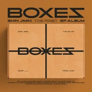 Shin Jimin - Boxes (1st EP) - Package Outbox, Photo Book, Lyrics Paper, Plastic Bag, Folded Poster, Illust Sticker, Guitar Pick, Photocard
