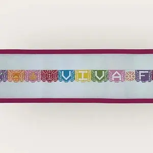 Papel Picado Fiesta Needlepoint Belt Canvas