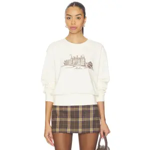 Malbon Golf Abbey Sweatshirt in Ivory