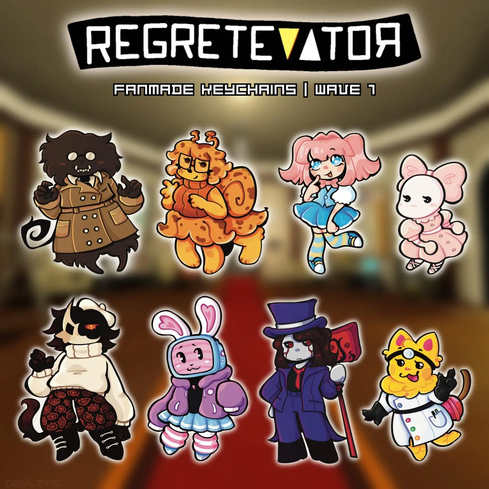 Regretevator Keychain Charms, Roblox Character Acrylic Keychains, Regretevator Keyrings, Cute, Durable, And Perfect For Bags, Keys, Or Gifts. Great For Daily Use Or As Thoughtful Little Gifts For Your Friends And Yourself.