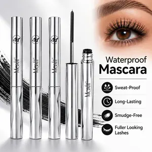 Waterproof Mascara, Long-Lasting Volumizing & Lengthening Mascara, Smudge-Proof Sweatproof Lash Makeup for Natural Fuller Lashes eyelash extension serum length