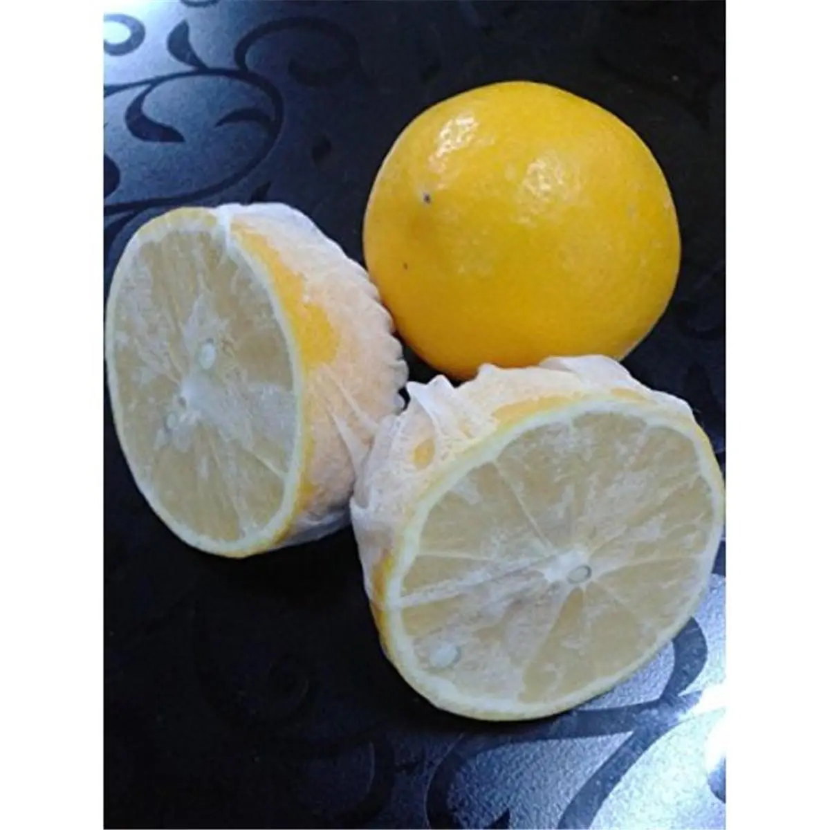 212 MAIN Lemon Stretch Wrap - Pack of 100 Round Cotton Elastic Band Office Presentation Covers, 8.75 in Diameter Easy-to-Use Disposable/Reusable Plate Wraps, Prevents Seeds from Falling for Bars & Kitchen Use