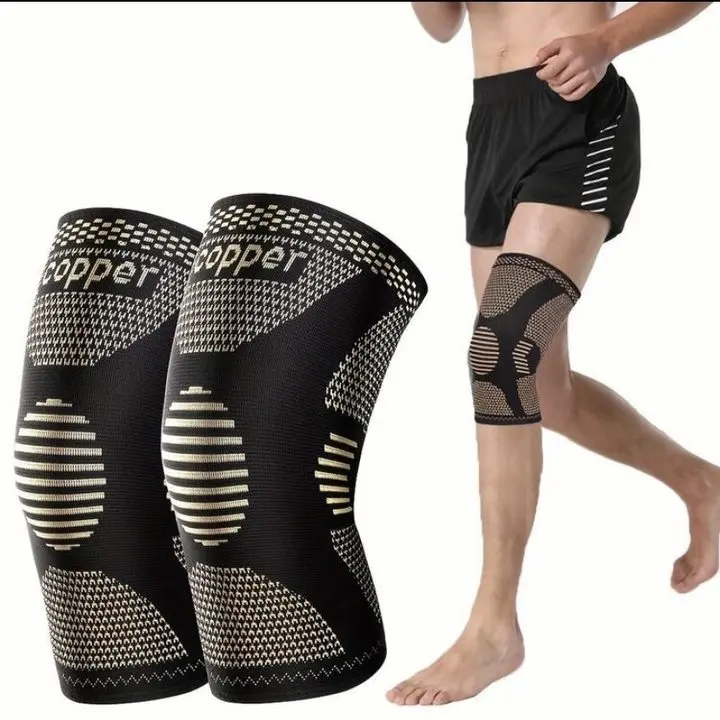 Joint Care Copper Knee Protector, Adjustable Compression Knee Brace, Adjustable Breathable Knee Brace, Outdoor Sports Copper Knee Support Braces