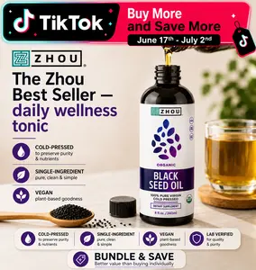 Zhou Black Seed Oil Liquid — Cold-Pressed Black Cumin Seed — Daily Wellness Tonic