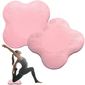 2 PCS Yoga Knee Pad TPE Extra Thick Joint Protection Non-Slip Kneeling Cushion  Exercise Mats for Knees Elbows Wrist Hands Head Foam Pilates Kneeling Foam Pad for Women Girls Men