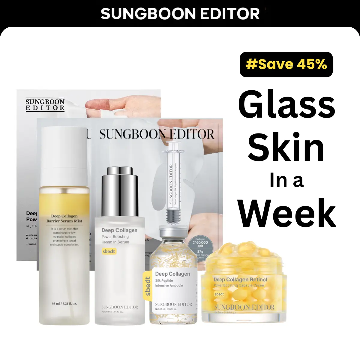 [SAVE 45%] Glass Glow in a WEEK gift set | 5 affordable products for Gentle Skin Renewal