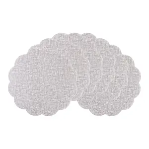 REGALWOVEN Placemats Set of 6 Flower Placemats for Kitchen Dining Table Decor Heat Resistant Table Placemats Wipeable Table Mat 15*15in