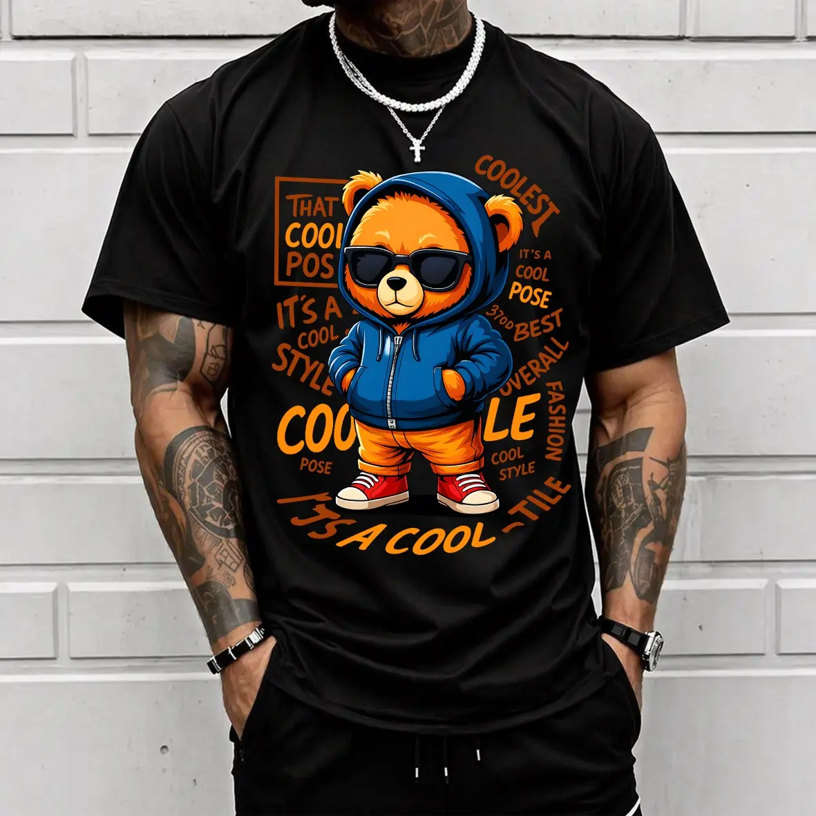 Unisex Vintage Short-Sleeve Graphic T-Shirt - 100% Pure Cotton, Soft Breathable Fabric, Casual Streetwear Top, Eco-Friendly Hot Stamping Print, Round Neck, Micro Elastic, Mens Casual Fit Fashion Apparel, Shortsleeve, Breathable Tshirts