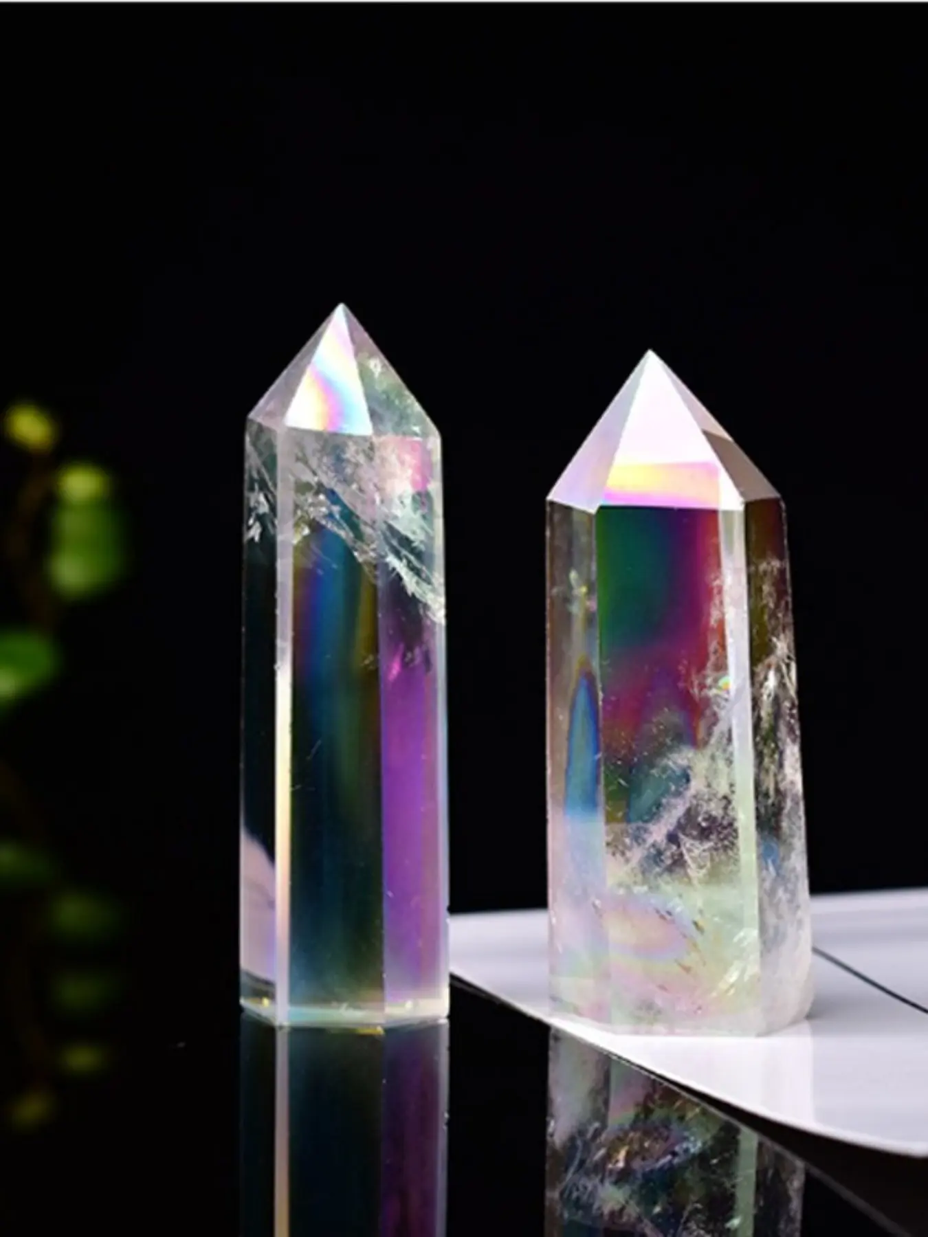 Clear Pointed Tip Design Clear Quartz Tower, 1 Count Unique Healing Crystal for Energy and Relaxation, Decorative Gemstone Jewelry for Meditation and Spiritual Growth