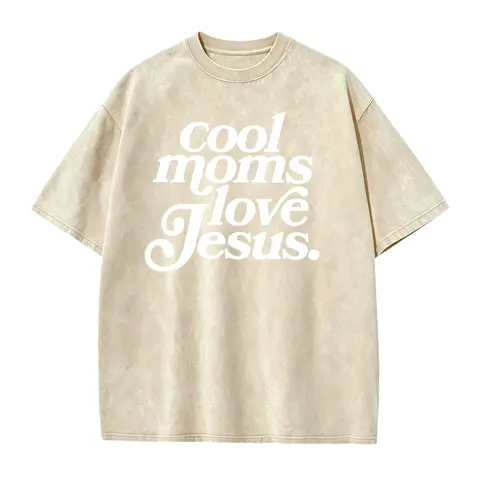 Women's Smooth Seamless Solid Soft Fitted Christian T-Shirt - Cold Wash, Foldable Faith-Based Top with Graphics for Cool Moms, Religious Apparel