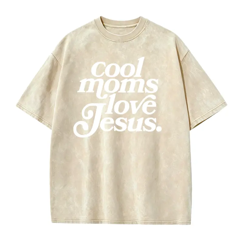 Women's Smooth Seamless Solid Soft Fitted Christian T-Shirt - Cold Wash, Foldable Faith-Based Top with Graphics for Cool Moms, Religious Apparel